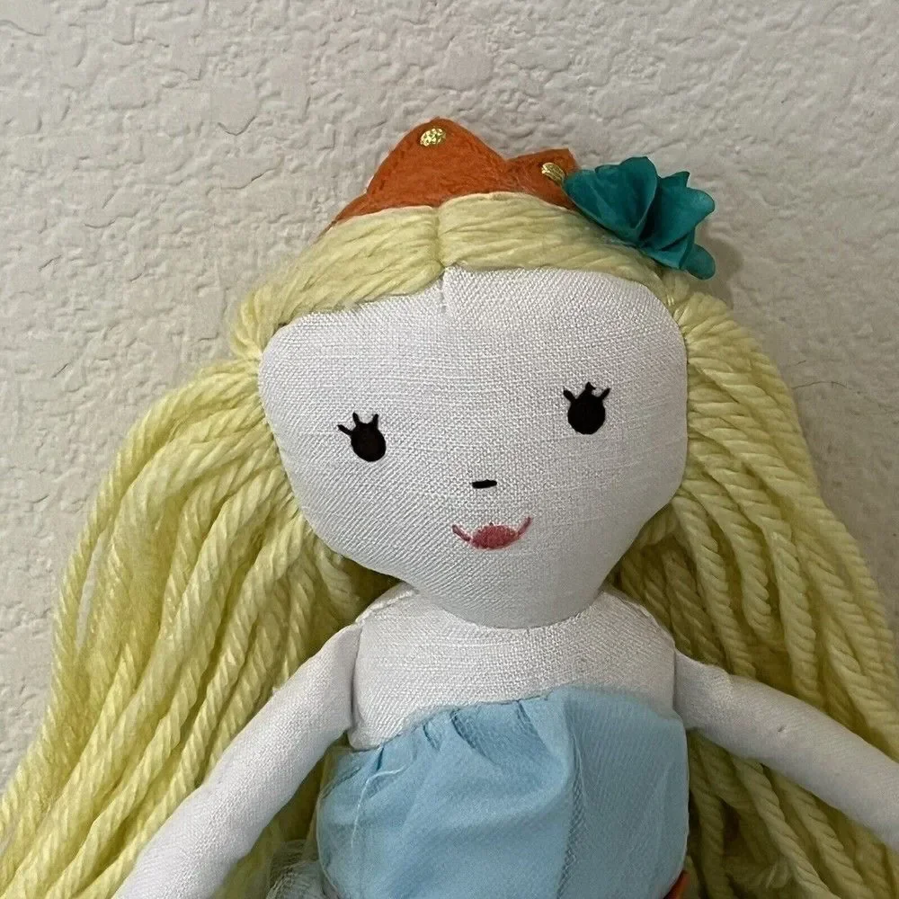 Pottery Barn Kids Designer Doll Mermaid on Land Sea Princess Blue Dress 18